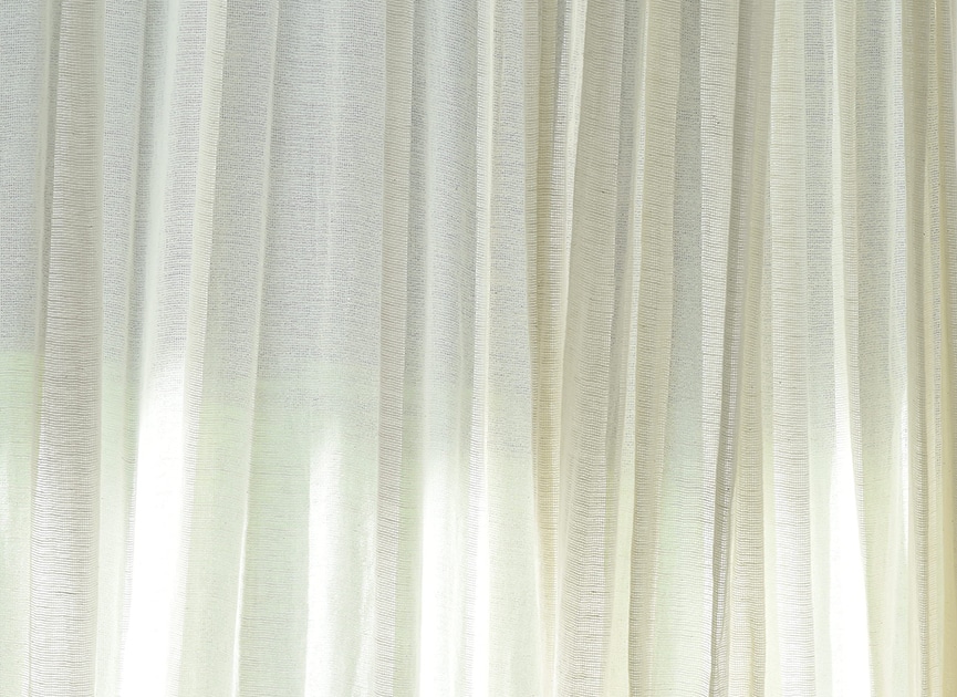 ナチュラルカラミカーテン 幅100×丈135（実寸140）cm×2枚